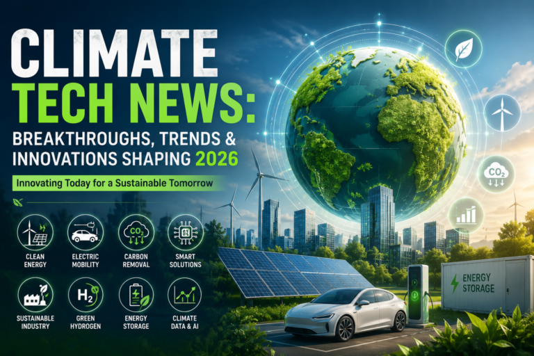 Climate Tech News: Breakthroughs, Trends & Innovations Shaping 2026