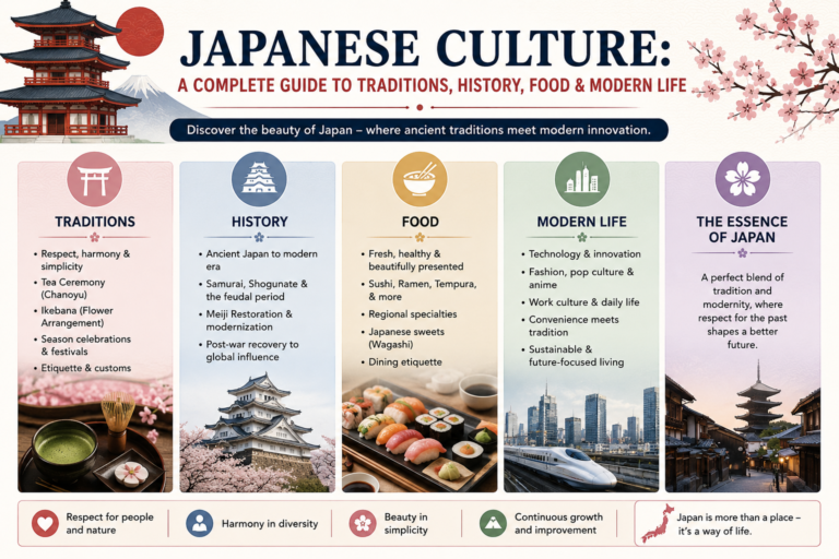 Japanese Culture: A Complete Guide to Traditions, History, Food & Modern Life