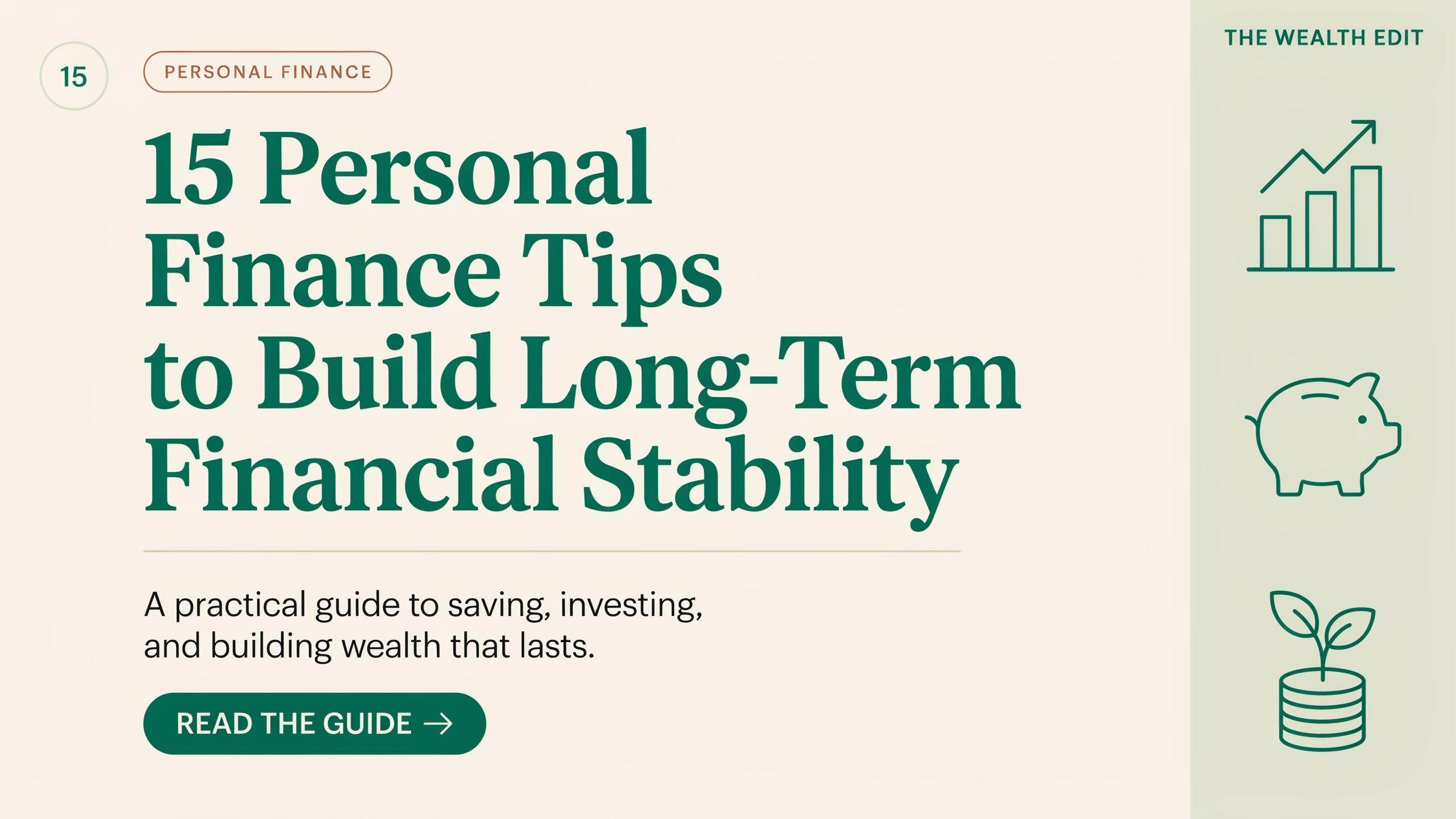 15 Personal Finance Tips to Build Long-Term Financial Stability