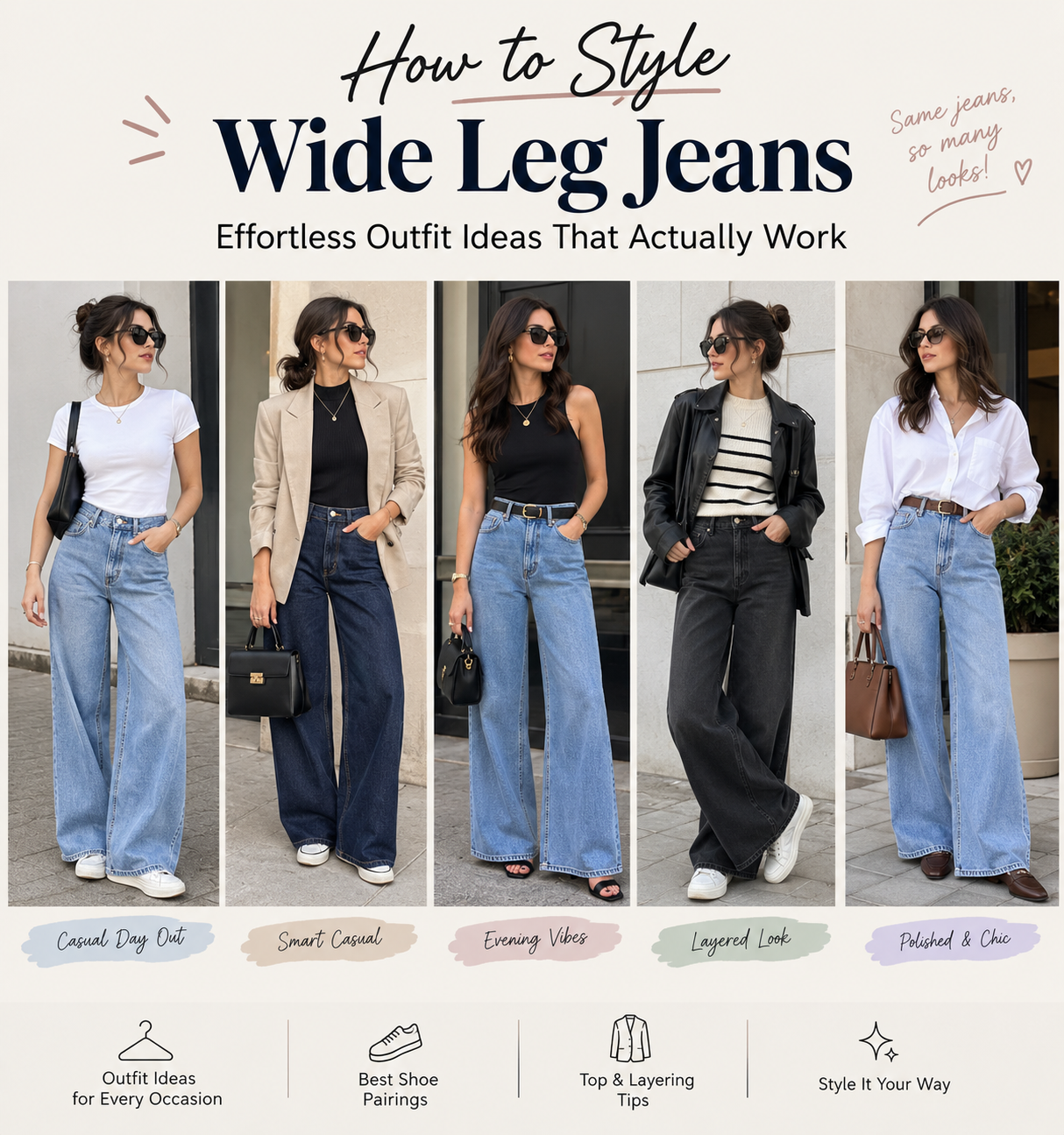 How to Style Wide Leg Jeans: Effortless Outfit Ideas That Actually Work