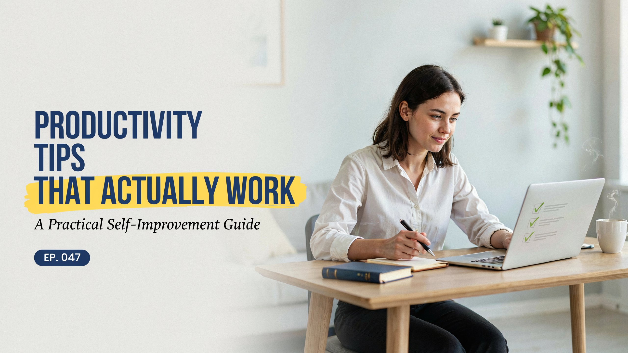 Productivity Tips That Actually Work: A Practical Self-Improvement Guide